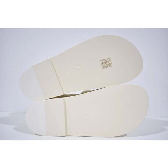 Chanel 22S Ivory White Knit CC Logo Mule Slide Strap Flat Dad Teva Sandal 36.5 - Picture 11 of 11